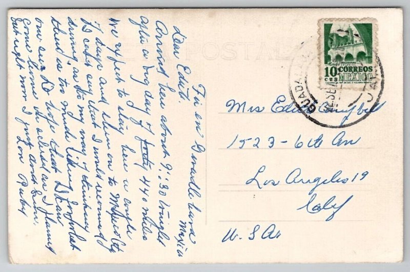 Campo Turista Los Indios Santa Monica Zacatecas Mexico RPPC Postcard D26