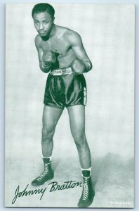 c1905 Johnny Bratton American Boxer Boxing Arcade Card Made In USA