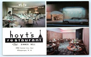 ALBUQUERQUE, New Mexico NM ~ Route 66 HOYT'S DINNER BELL Restaurant Postcard