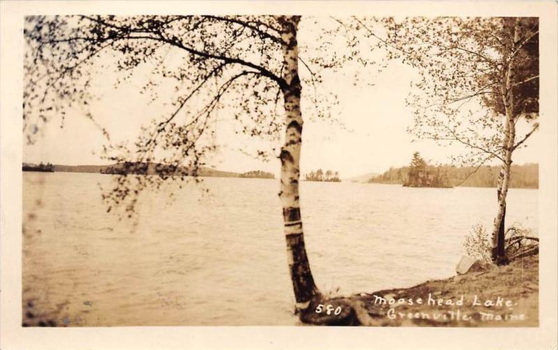 13023 ME Greenville 1930's    Moosehead Lake   real photo