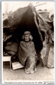 RPPC Santa Cruz Argentina 114 Year Old Women Tehuelche Indian by F. Kohlmann