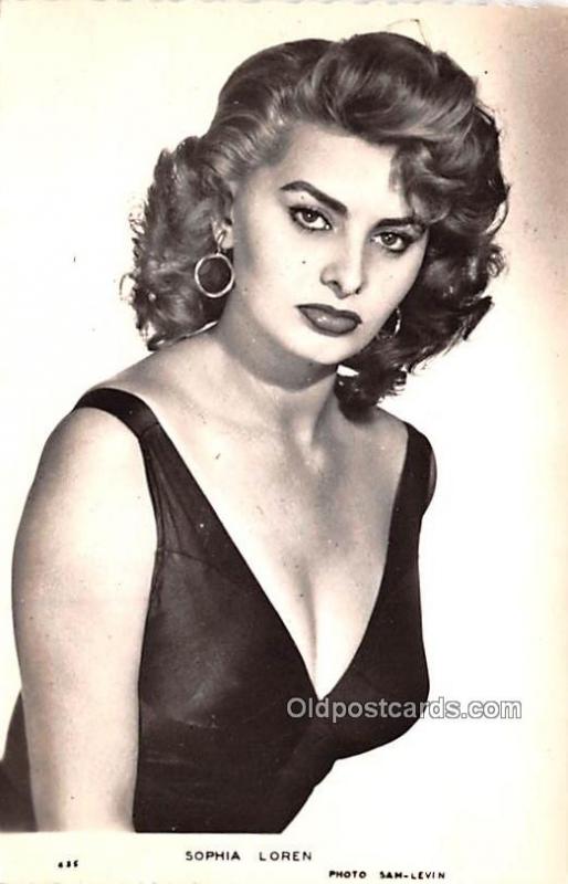 Sophia Loren Movie Star Actor Actress Film Star Unused 