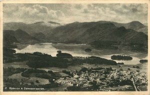 1927 PHOTO POSTCARD KESWICK & DERWENTWATER CUMBRIA ENGLAND UK