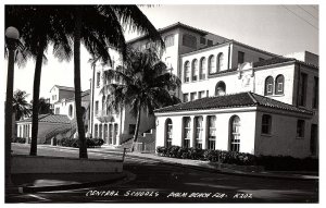 RPPC Postcard Central Schools Palm Beach Florida K202