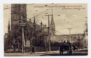 Toronto Ontario Methodist Church St. Michaels Postcard