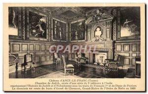 Old Postcard of Castle Ancy le Franc House Judith ornne of a series of tables...