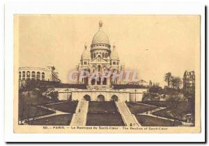 Paris (18th) Old Postcard The Sacre Coeur basilica