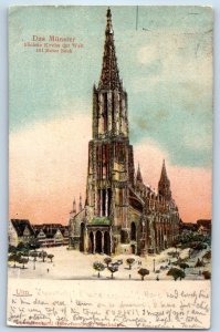 Ulm Baden-Württemberg Germany Postcard The Münster Cathedral Relief 1904