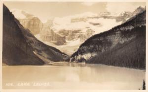 Lake Louise & Snow on Mountain @ Banff National Park Alberta Canada~Vintage RPPC