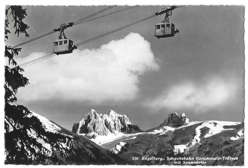 Engelburg - Titlis Cablecar RP PPC, Unposted no 538, by Walter Kuster