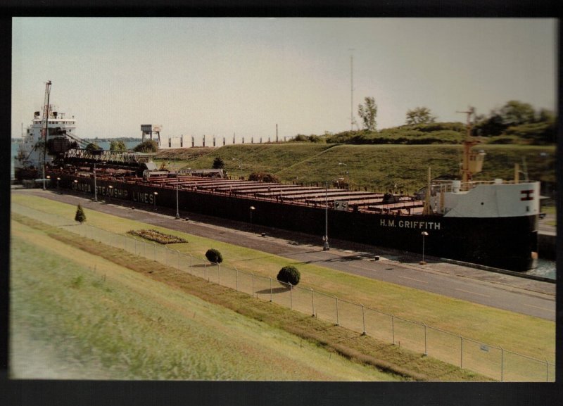 Canada Steamship Lines - MV H. M. Griffith At Iroquois Lock, Ontario