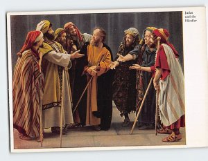 Postcard  Scene in Oberammergau Passion Play Germany