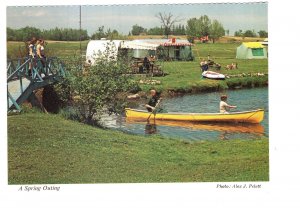 Spring Outing, Ontario Hamilton Spectator, Camper Trailer, Tent, Canoe