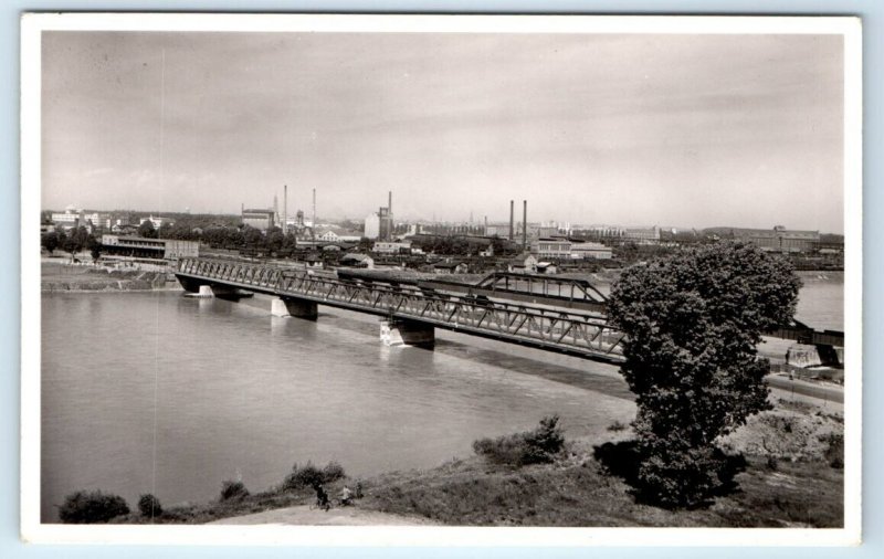 RPPC Kehl a. Rhein Rheinbruke Germany Postcard