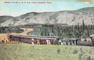 Albany Wyoming LHPP Railroad Scene Vintage Postcard AA74745