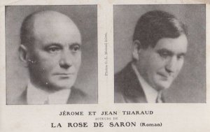 Jerome & Jean Tharaud La Rose De Saron French Paris Old Advertising Postcard