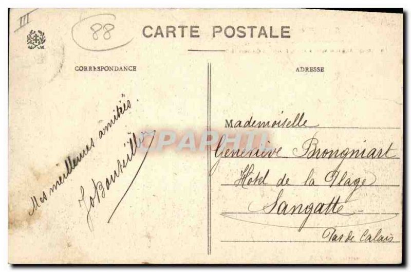 Postcard Former Bank Saint-Die The new Caisse d & # 39Epargne