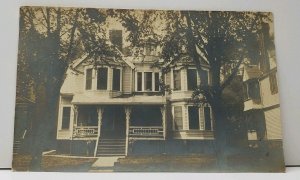 RPPC Victorian Home with Open Turret Tower Center Roof N East USA Postcard G7