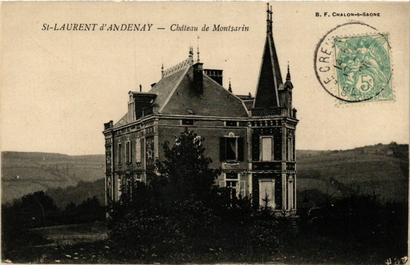 CPA St.Laurent d'Andenay Chateau de Montsarin FRANCE (953585)