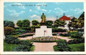 Minnesota Rochester Mayo Statue In City Park