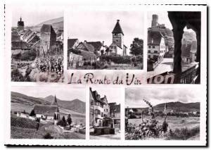 Modern Postcard The Alsace Wine Route Riquewihr Ammerschwihr Kaysersberg Huna...