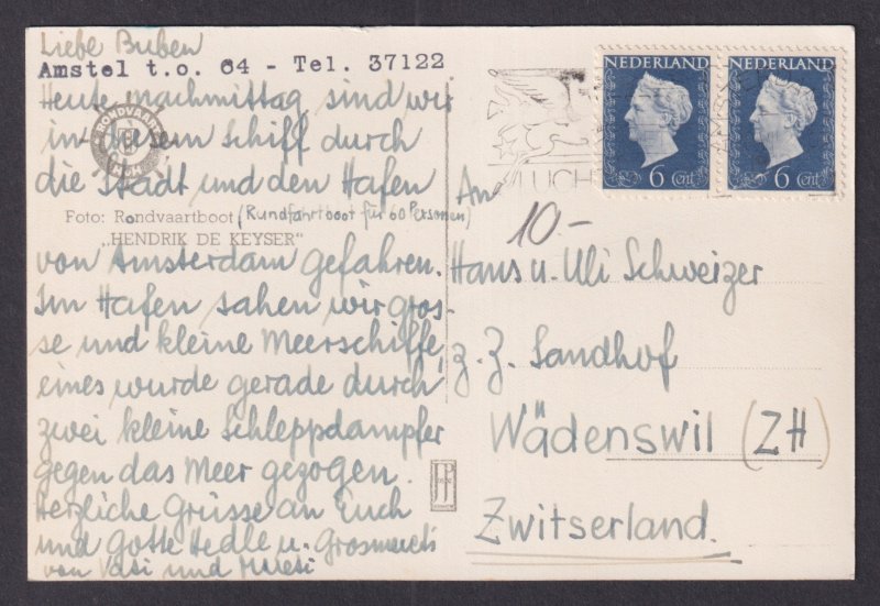 Vintage Postcard Netherlands Amsterdam Views