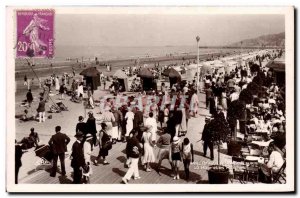 Old Postcard Deauville Beach La Plage Fleurie and boards