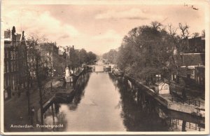 Netherlands Amsterdam Prinsengracht Vintage RPPC 04.12