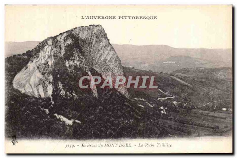 Old Postcard L & # 39Auvergne Picturesque Surroundings Mont Dore La Roche Tui...