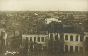 romania, GIURGIU, Partial View (1910s) RPPC Postcard