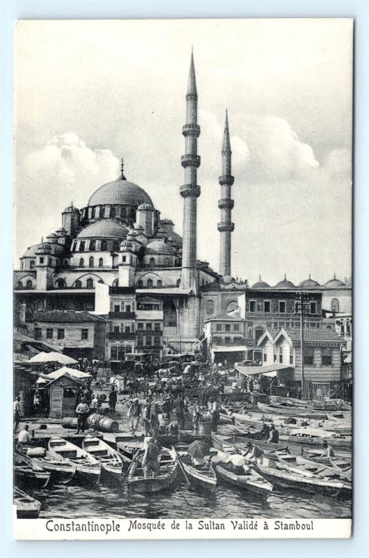 Postcard Turkey Constantinople Mosquee de la Sultan Valide a Stamboul K10