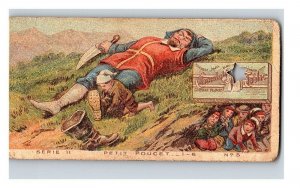 Vintage 1890's Victorian Trade Card Toblerone Swiss Chocolate - Sleeping Giant