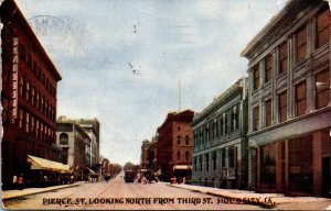 Iowa Sioux City Pierce Street Looking North From Third Street 1913