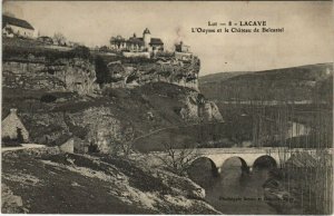 CPA Lot - LACAVE L'Ouysse et le Chateau de Belcastel (122975)