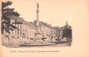 Monument du Comte de Kerckhovve de Denterghem Gand Belgium Unused 