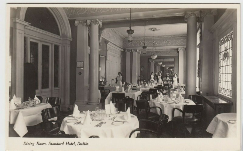 Ireland; Dining Room, Standard Hotel, Dublin RP PPC, Unused, c 1930's