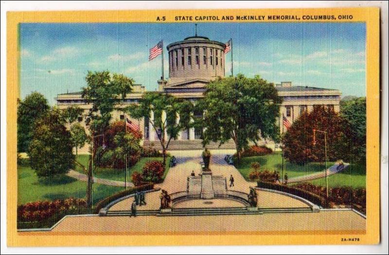 State Capitol & McKinley Monument, Columbus OH