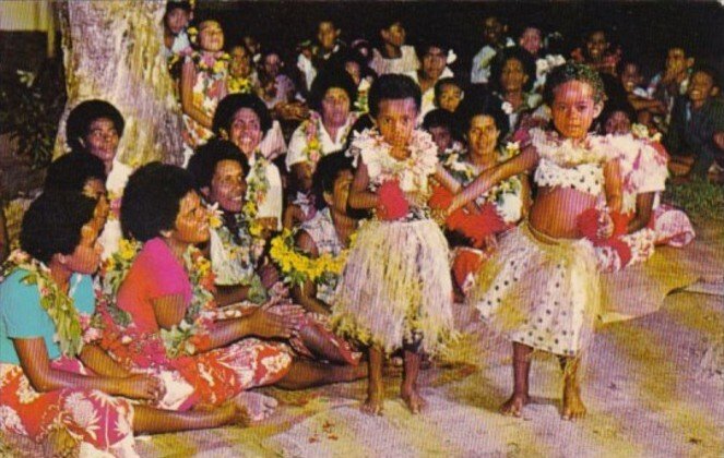 Fiji Young Dancers At The Korolevu Beach Hotel