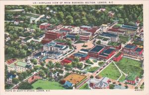 North Carolina Lenoir Airplane View Of Main Business Section