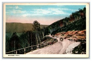 Vintage 1920's Postcard Antique Auto Mohawk Trail Berkshire Hills Massachusetts