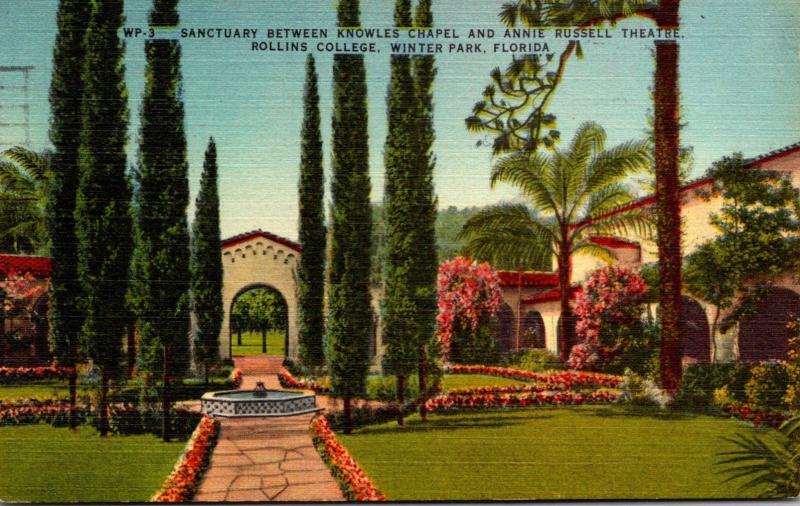 Florida Winter Park Sanctuary Between Knowles Chapel and Annie Russell Theatr...
