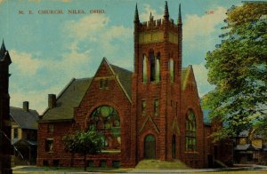 C.1910 M. E. Church, Niles, Ohio. Vintage Postcard P53