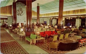 Jasper Alberta Jasper Park Lodge Lounge Central Building Unused Postcard H26