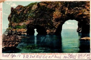 California Santa Barbara Natural Arches On AnaCappa Island 1906