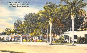 Palm Plaza Motel Highway 17 and 92 - Winter Park, Florida FL  