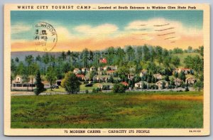 New York, 1940 White City Tourist Camp Watkins Glen State Park, Vintage Postcard