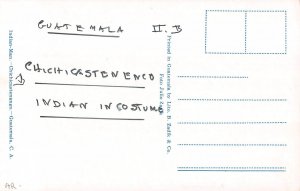 Guatemala Native Indian Man Chichicastenango postcard B908