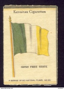 Irish Free State National Flag Kensitas Cigarettes cigarette silk original wrap