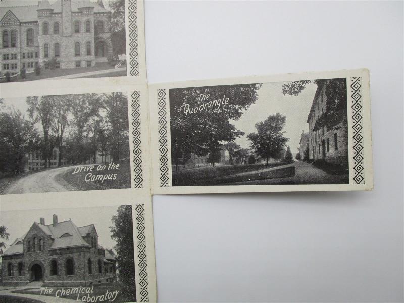 Multi View Folding Colgate University, Hamilton New York c1912 Postcard L10