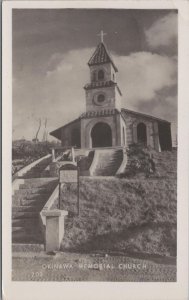 RPPC Postcard Okinawa Memorial Church Japan